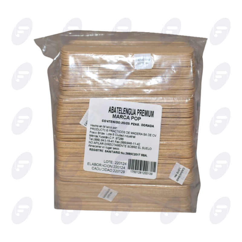 ABATELENGUAS PREMIUM POP  C/20 BOLSAS C/25 PZ