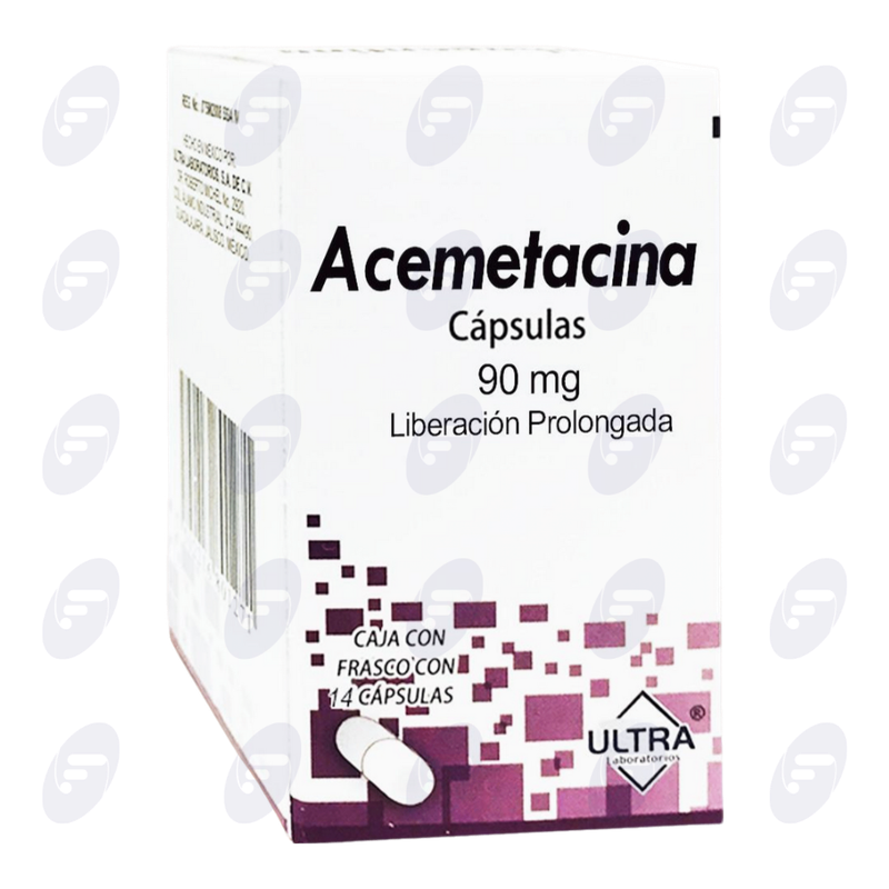 ACEMETACINA   90 MG. CAJA C/14 CAPS.