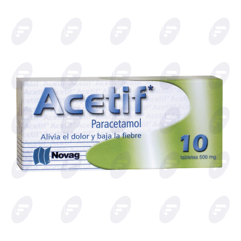 ACETIF        500 MG.CAJA C/10 TABS.