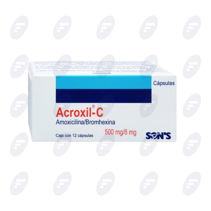 ACROXIL-C 500 MG /8MG CAJA C/12 CAPSULAS