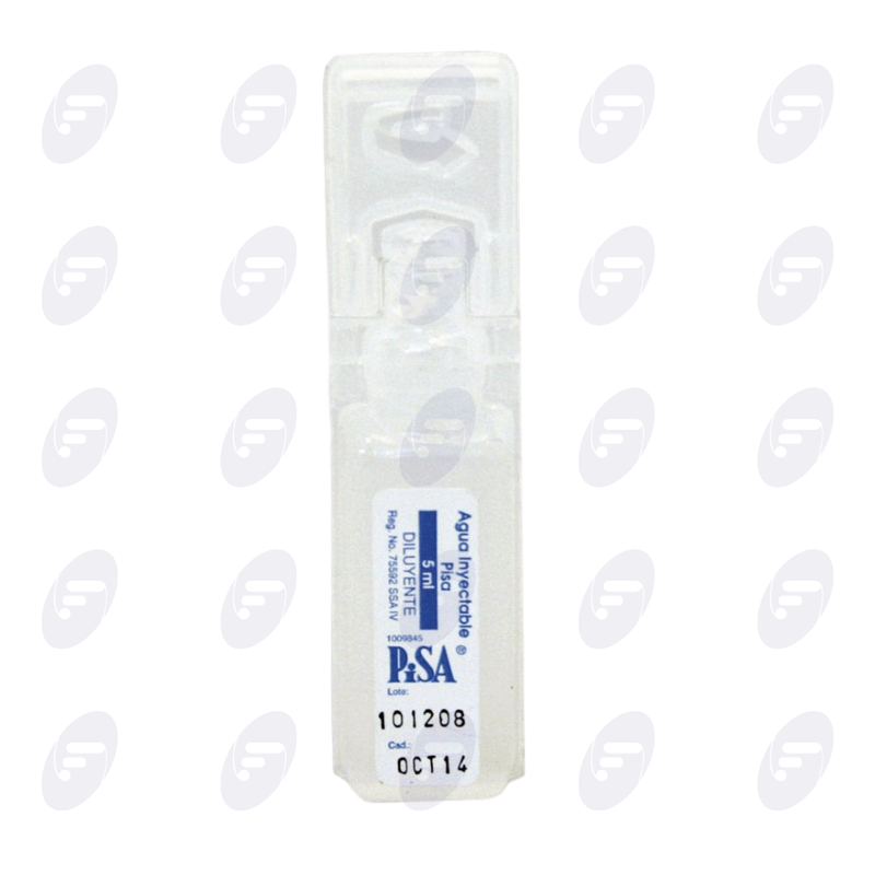 AGUA INYECTABLE PISA           AMP.5 ML.