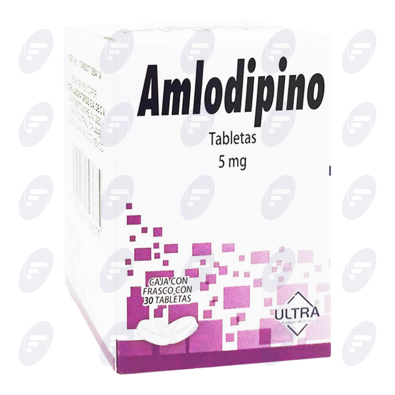 AMLODIPINO   ULTRA  5 MG. CAJA C/30 TABS