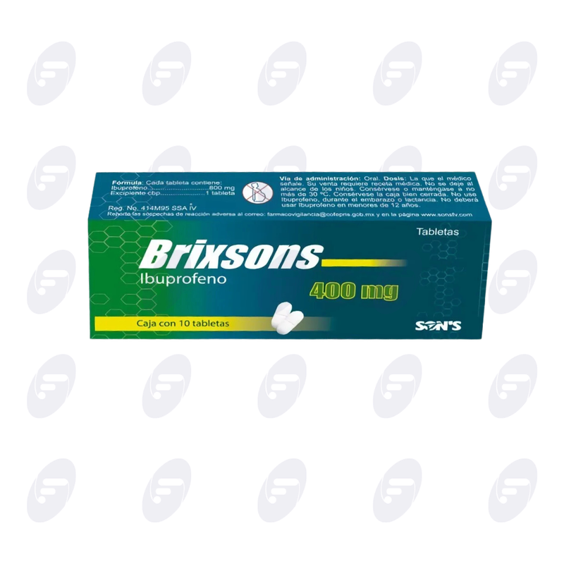 BRIXSONS       400 MG.CAJA C/10 TABS.