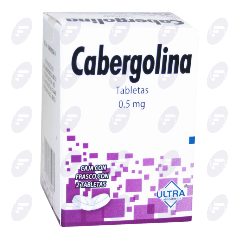 CABERGOLINA     0.5 MG CAJA FCO C/2 TABS