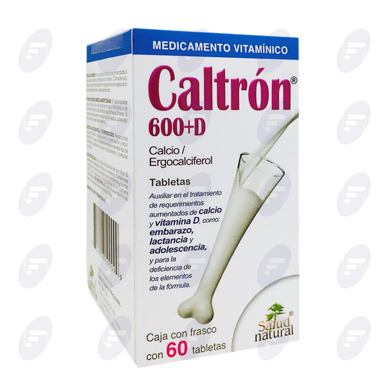CALTRON 600+D      600 MG.FCO.C/60 TABS.