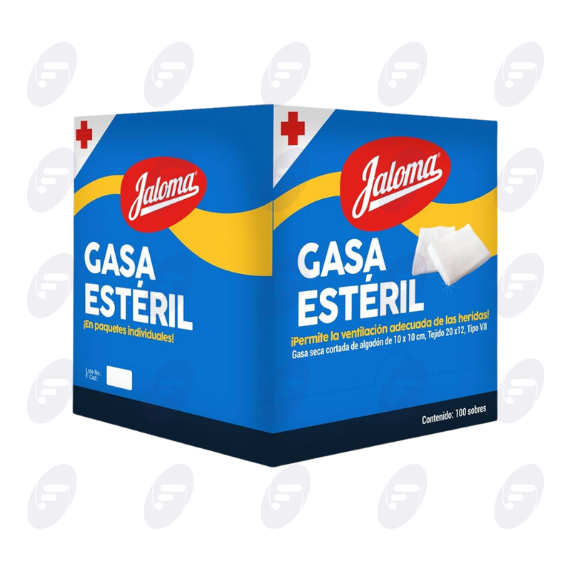 GASA ESTERILIZADA JALOMA 10X10 C/100PZ