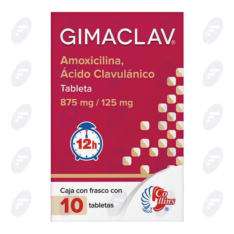 GIMACLAV 875 MG/125 MG FCO C/10 TAB