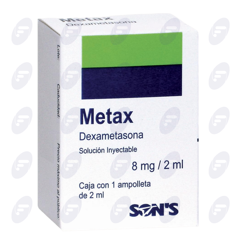 METAX            8 MG.CAJA C/1 AMP.2 ML.