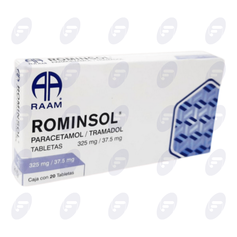 ROMINSOL 37.5MG/325MG CAJA C/20 TABS