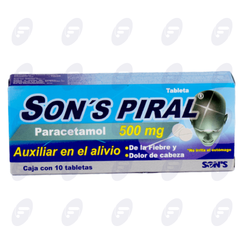 SONS PIRAL        500 MG.CAJA C/10 TABS.