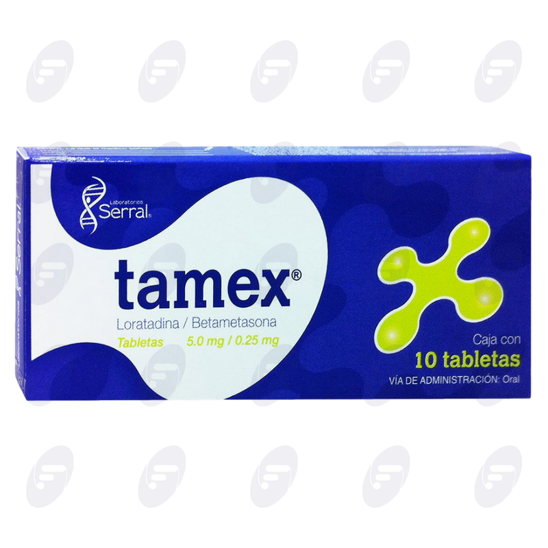 TAMEX                CAJA CON 10 TABS.