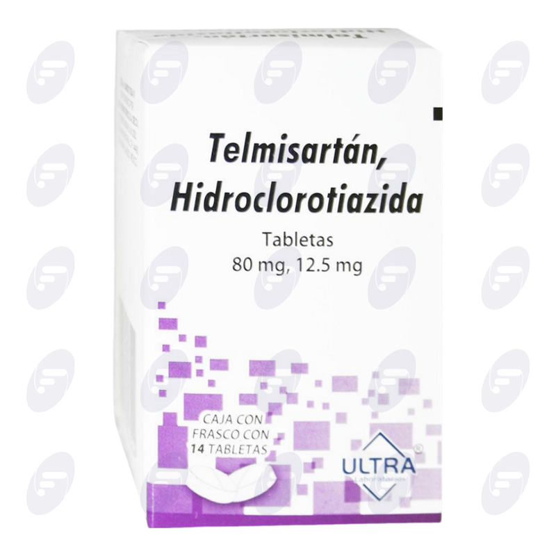 TELMISARTAN, HIDROCL. ULT 80/12.5MG C/14