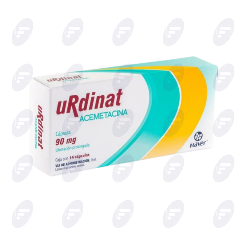 URDINAT 90 MG CAJA C/14 CAPS LP