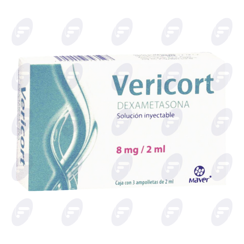 VERICORT         8 MG.CAJA C/3 AMP.2 ML.