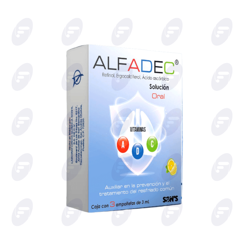 ALFADEC CAJA C/5 AMPOLLETAS C/3 ML INGERIBLE