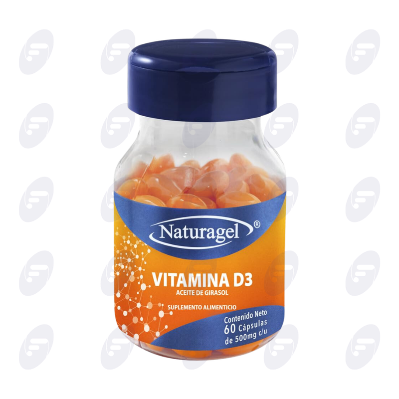 VITAMINA D3 NATURAGEL FRASCO C/60 CAPS