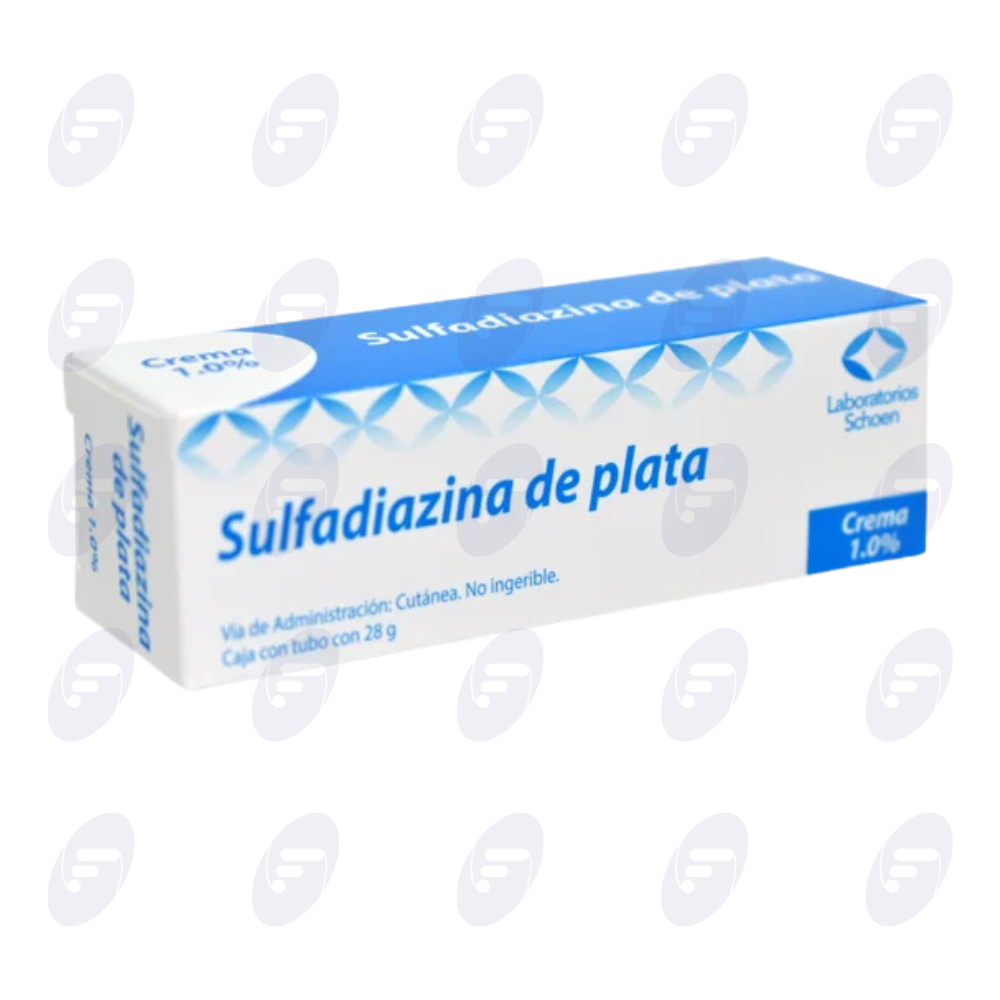 SULFADIAZINA DE PLATA SCHOEN 1% CAJA C/TUBO C/28 GRS