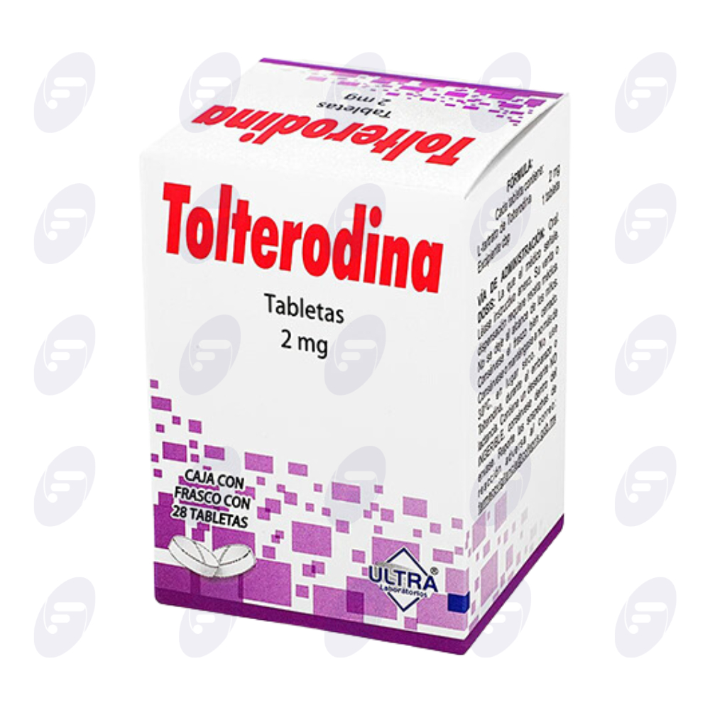 TOLTERODINA ULTRA 2 MG CAJA C/FCO C/28 TABS