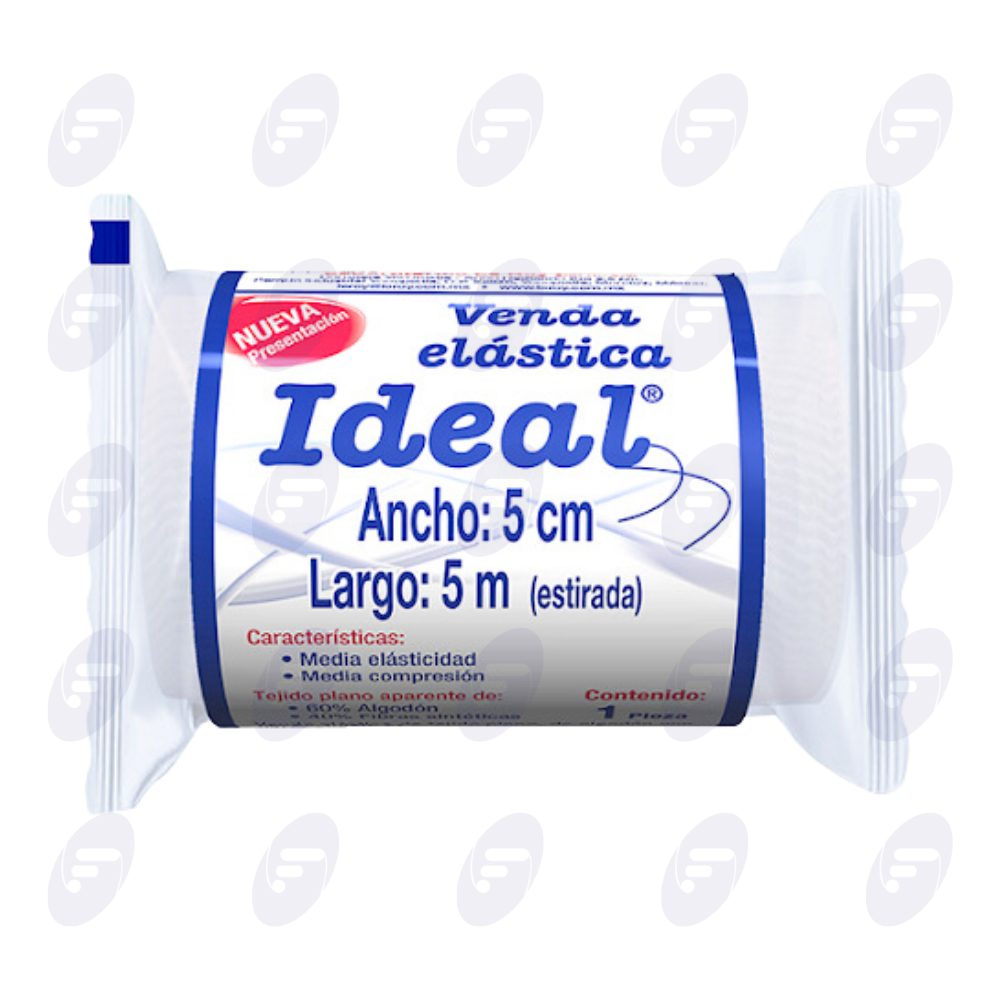 VENDA ELASTICA IDEAL 5CMX5MTS  BOLSA C/1 PIEZA
