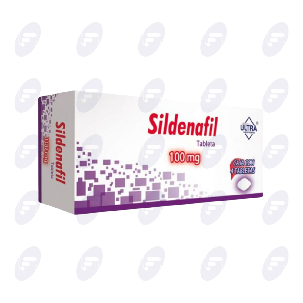 SILDENAFIL ULTRA 100 MG. CAJA C/4 TABS