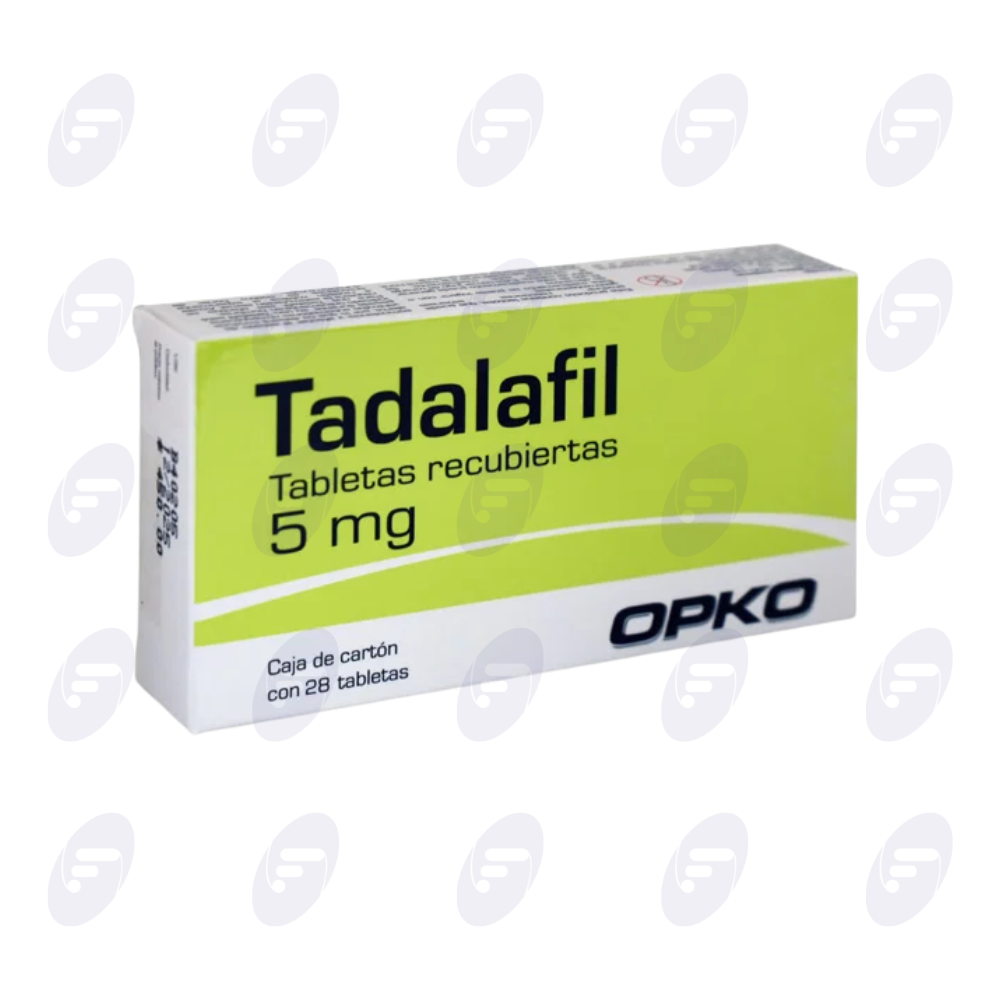 TADALAFIL OPKO 5 MG CAJA C/28 TABLETAS
