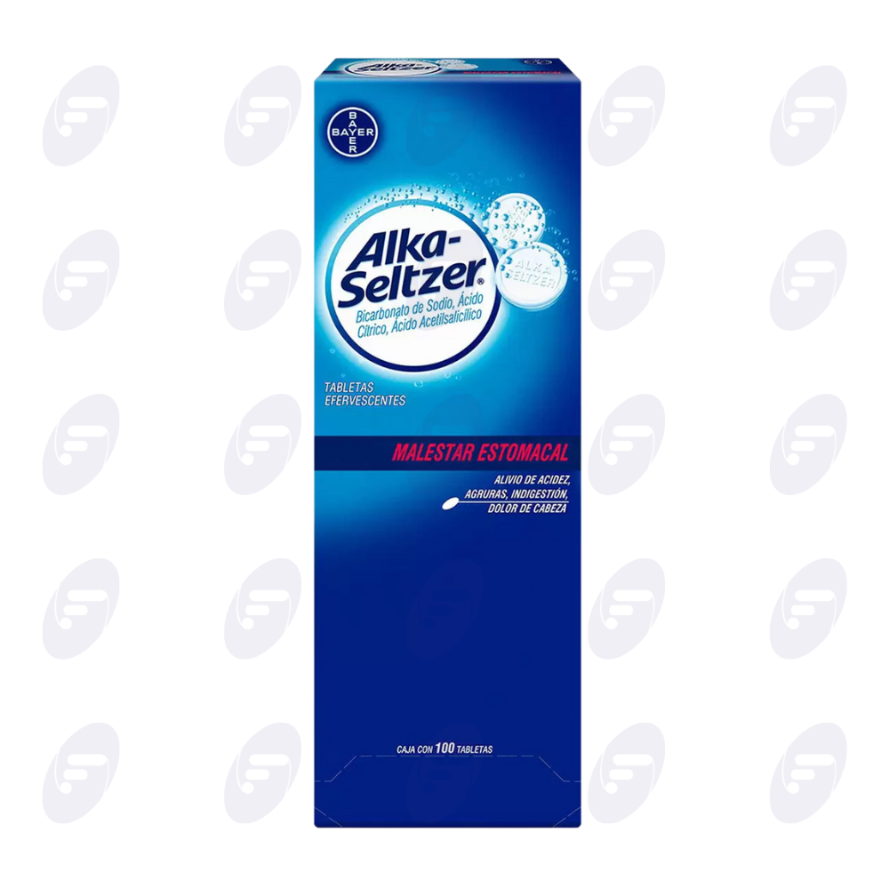 ALKA-SELTZER EXHIBIDOR C/100 TABLETAS EFERVESCENTES