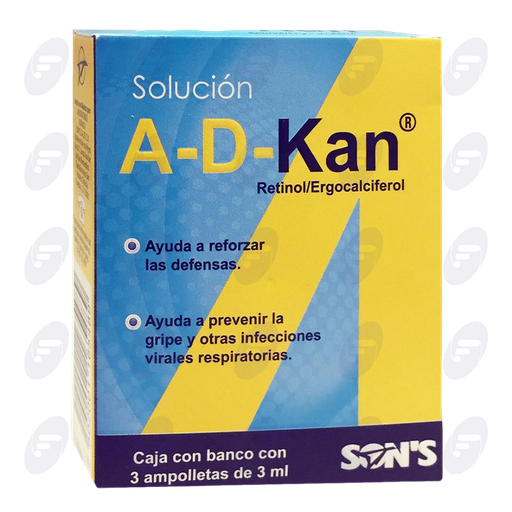 [013001] A-D KAN      INGERIBLE 5,000 UI.C/3 AMP.
