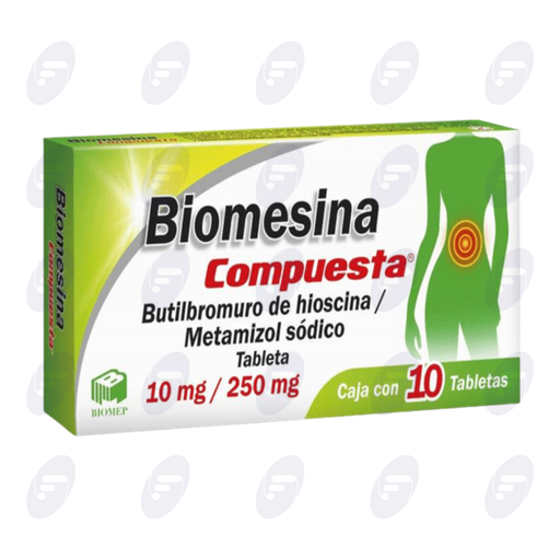 [151025] BIOMESINA COMP.10/250 MG.CAJA C/10 GRAG.