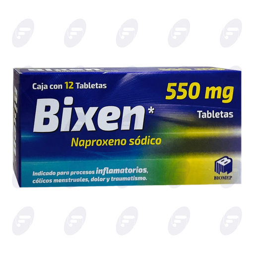 [151001] BIXEN             550 MG.CAJA C/12 TABS.