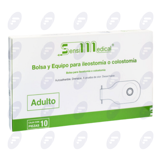 [130076] BOLSA DE COLOSTOMIA ADULTO SENSIMEDICAL CAJA C/10 PIEZAS