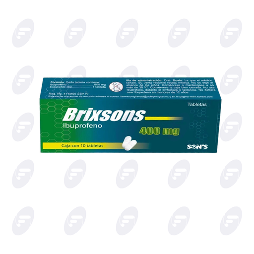 [013201] BRIXSONS       400 MG.CAJA C/10 TABS.