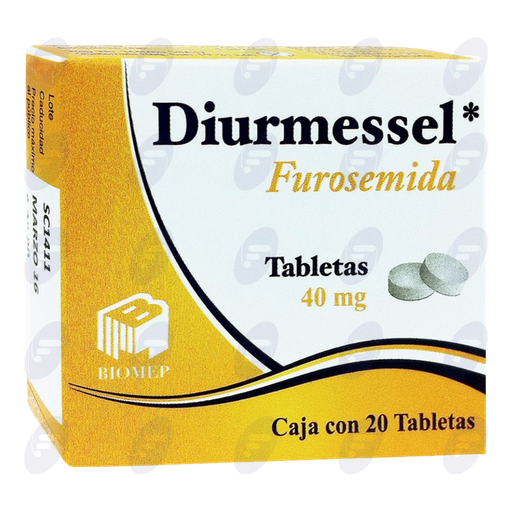 [151020] DIURMESSEL         40 MG.CAJA C/20 TABS.