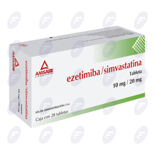 [020118] EZETIMIBA SIMVASTATINA AMSA 10/20 CAJA C/28