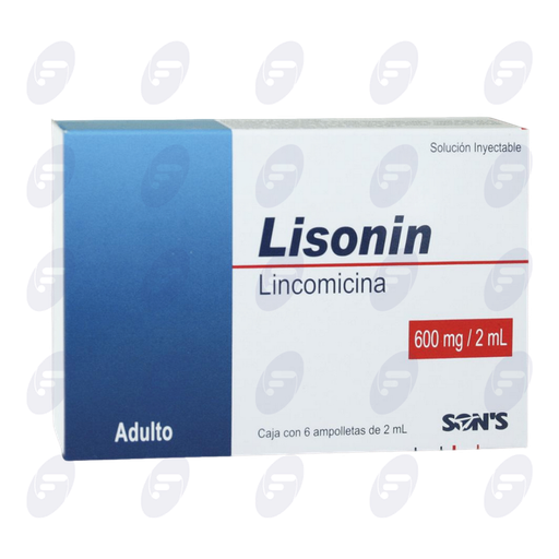 [013125] LISONIN ADTO.  600 MG.CAJA C/6 AMP.2 ML.