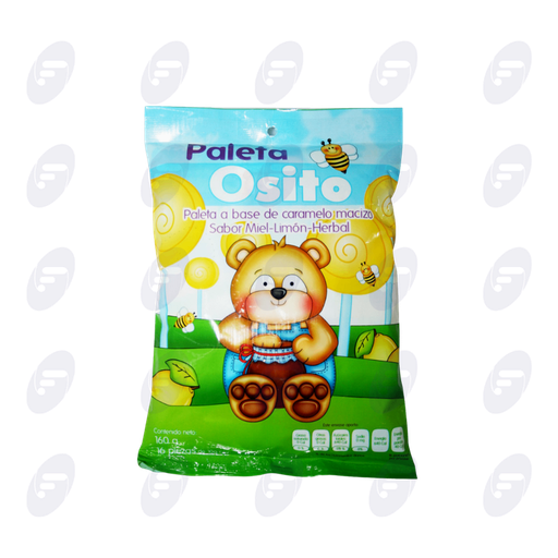 [091064] PALETA OSITO BOLSA C/16 PALETAS DE 10 GR