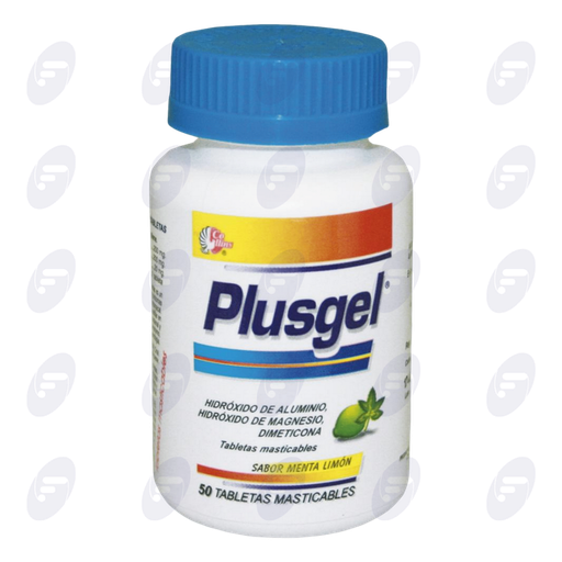 [034075] PLUS GEL MENTA LIMON      FCO.C/50 TABS.