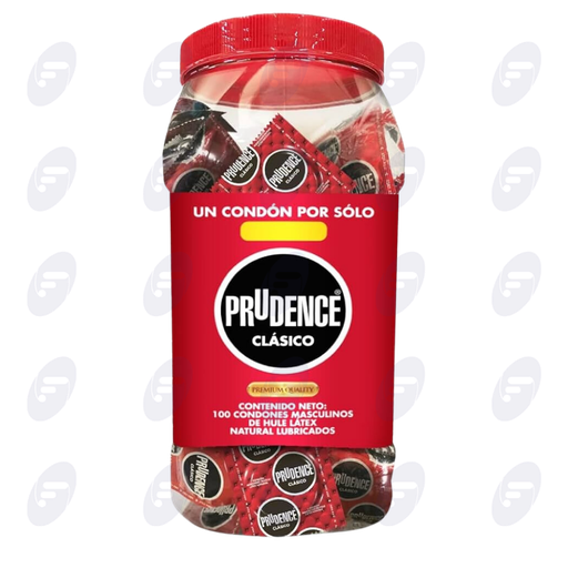 [155485] PRESERVATIVO PRUDENCE CLASICO VITROLERO C/100 PZ