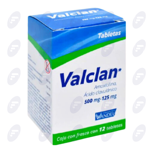 [208020] VALCLAN  500 MG/ 125 MG CAJA C/12 TABS