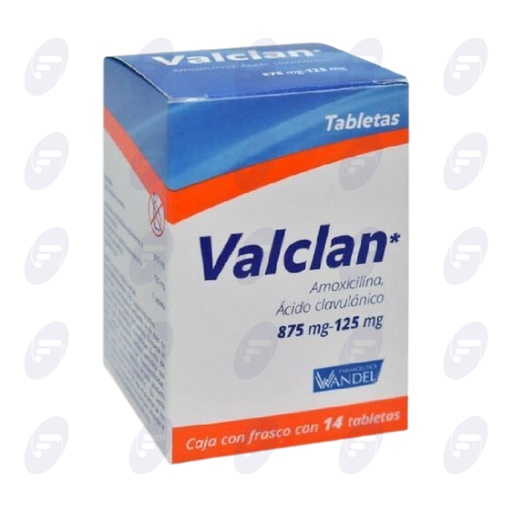 [208026] VALCLAN  875/125 MG CAJA C/FCO C/14 TABS