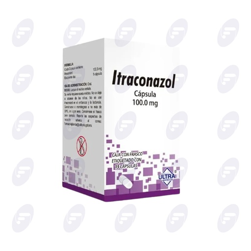 [120158] ITRACONAZOL  ULTRA 100MG CAJA C/FCO C/15 TABLETAS