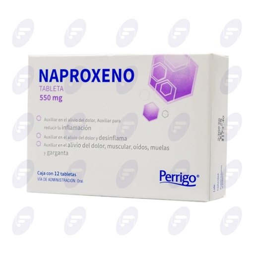 [111173] NAPROXENO 550 MG PERRIGO CAJA C/12 TABLETAS