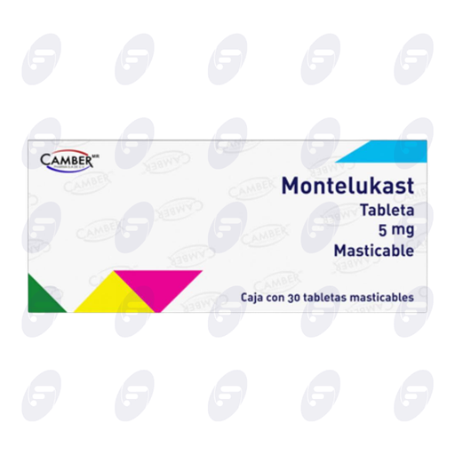 [155555] MONTELUKAST CAMBER 5 MG CAJA C/20 TABLETAS MASTICABLES
