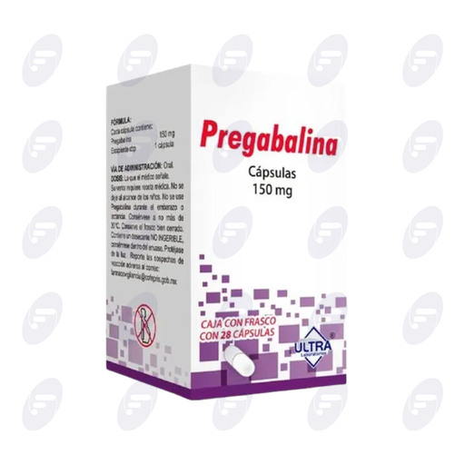 [120168] PREGABALINA ULTRA 150 MG CAJA C/FRASCO C/28 CAPSULAS