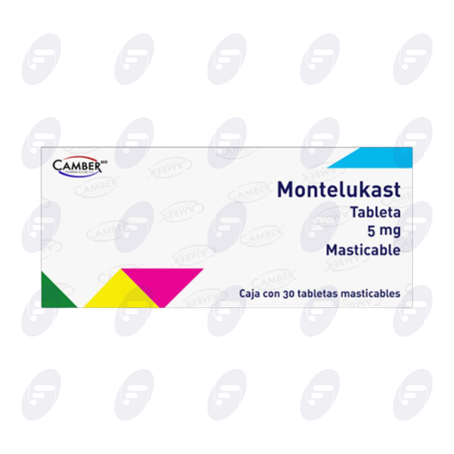 [155566] MONTELUKAST CAMBER 5 MG CAJA C/30 TABLETAS MASTICABLES