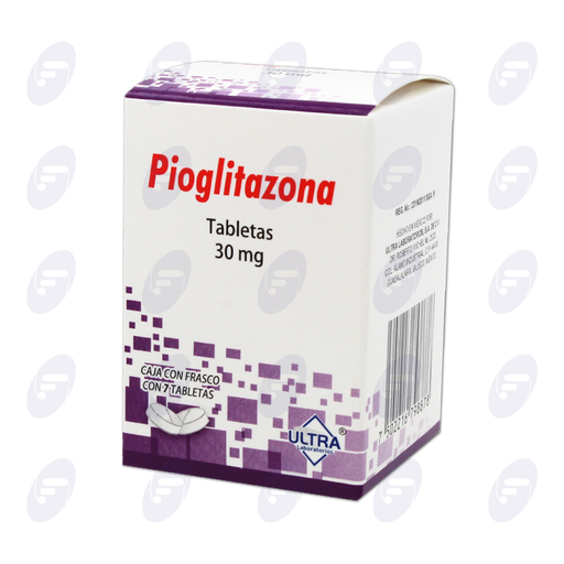 [120170] PIOGLITAZONA ULTRA 30 MG CAJA C/FCO C/7 TABLETAS