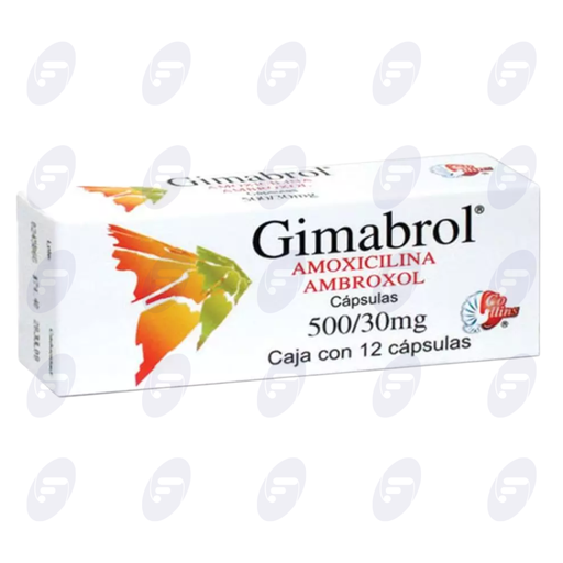 [034111] GIMABROL 500/30 MG.CAJA C/12 CAPS.